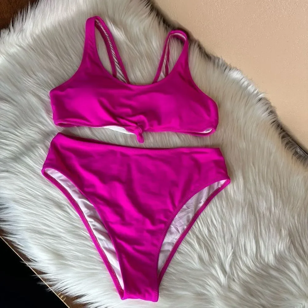 Hot Pink Bikini Size Large - Picture 11 of 12